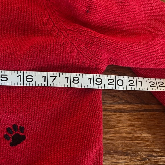 Crystal Kale Scottie Scottish Terrier Red Christmas Holiday Sweater Vintage - Picture 5 of 7